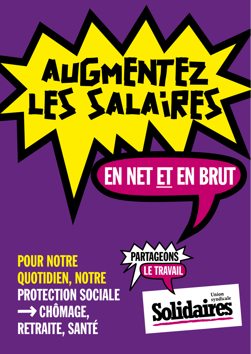 Autocollant Augmentez les salaires